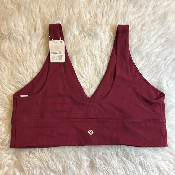 Lululemon Align V-Neck Bra A/B cup, Deep Luxe, size 14 - Picture 2 of 6